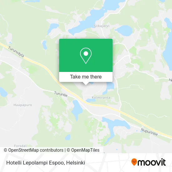 Hotelli Lepolampi Espoo map