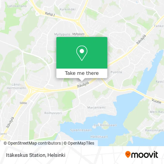 Itäkeskus Station map