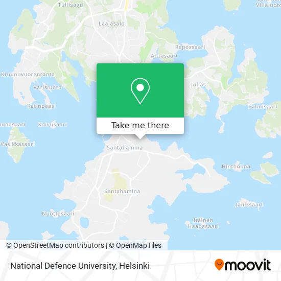 National Defence University map