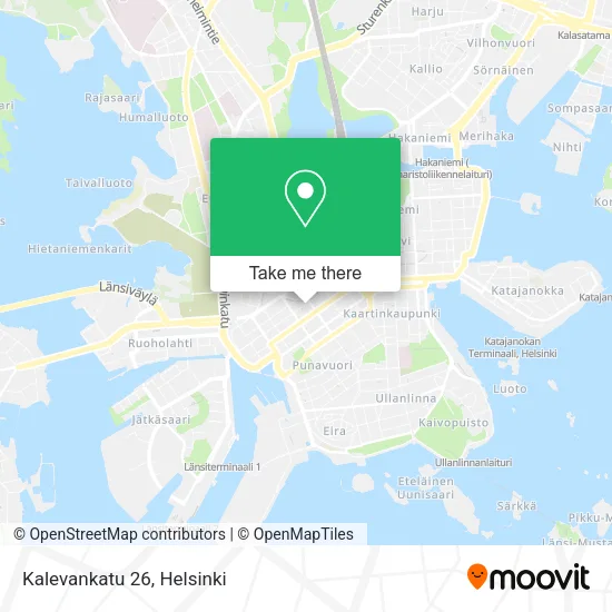 Kalevankatu 26 map