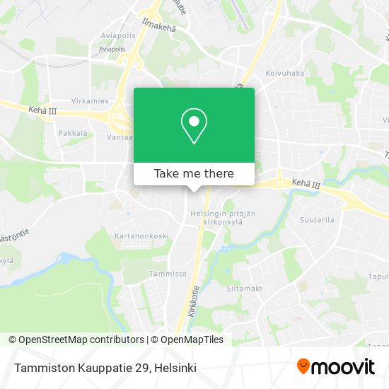 Tammiston Kauppatie 29 map