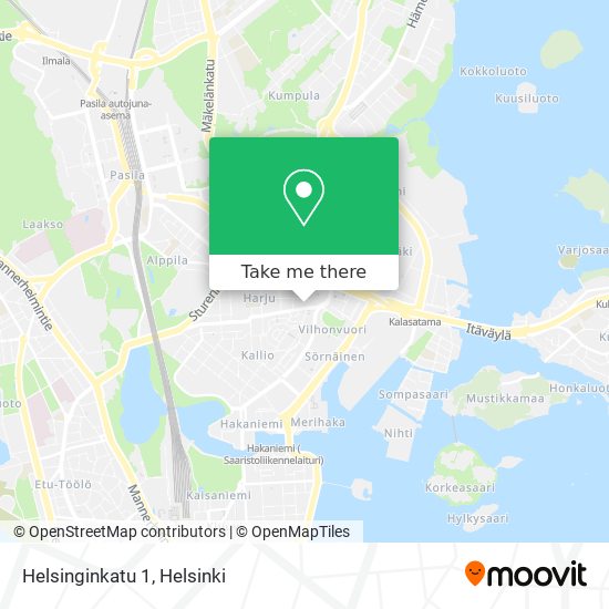 Helsinginkatu 1 map