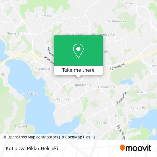 Kotipizza Pikku map