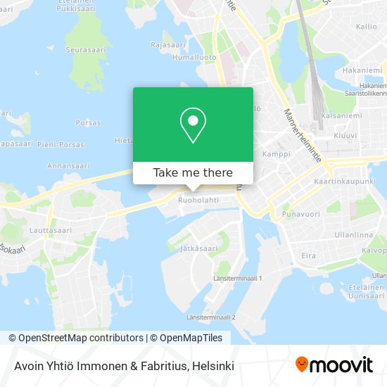 Avoin Yhtiö Immonen & Fabritius map
