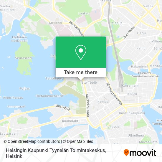 Helsingin Kaupunki Tyynelän Toimintakeskus map