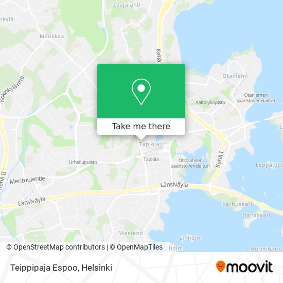 Teippipaja Espoo map