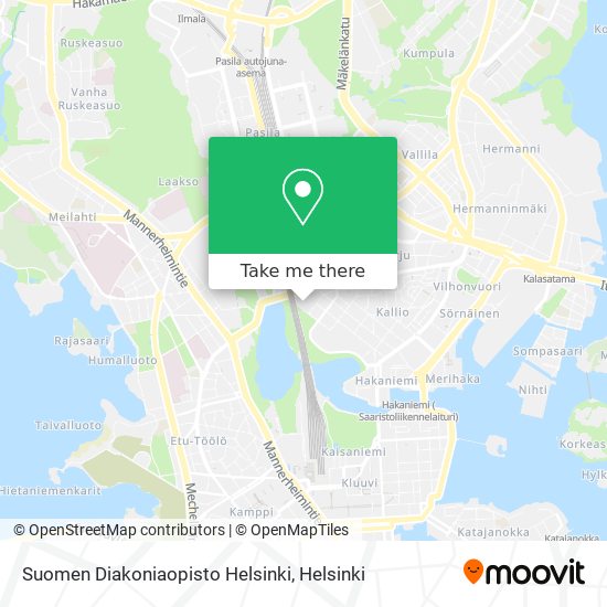 Suomen Diakoniaopisto Helsinki map