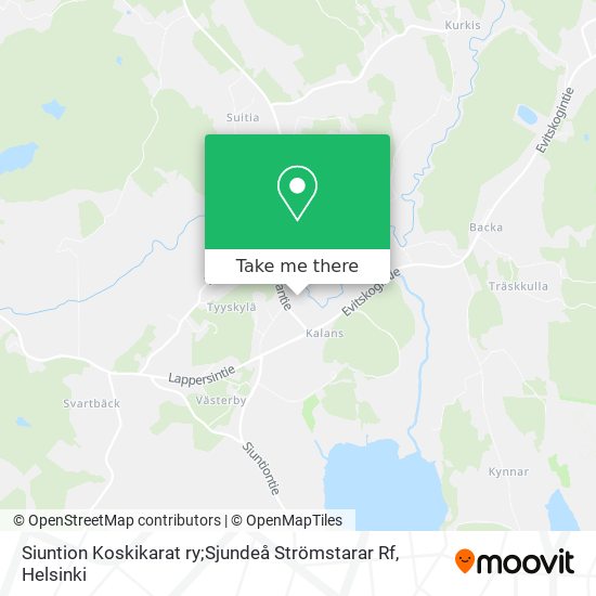 Siuntion Koskikarat ry;Sjundeå Strömstarar Rf map