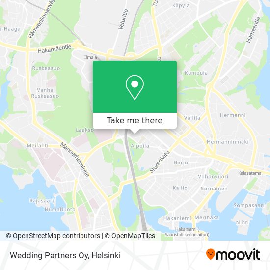 Wedding Partners Oy map