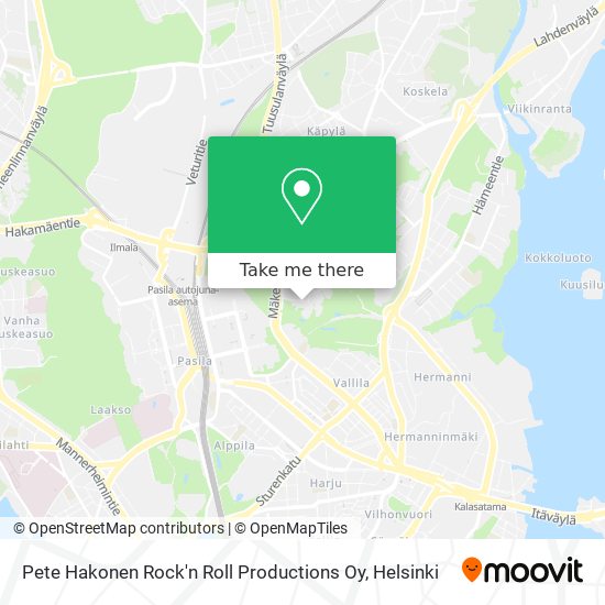 Pete Hakonen Rock'n Roll Productions Oy map