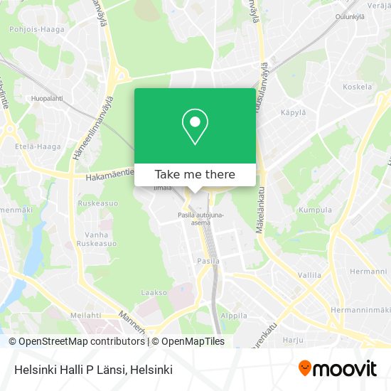Helsinki Halli P Länsi map