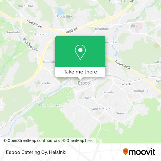 Espoo Catering Oy map