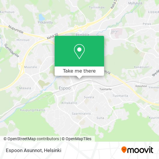 Espoon Asunnot map