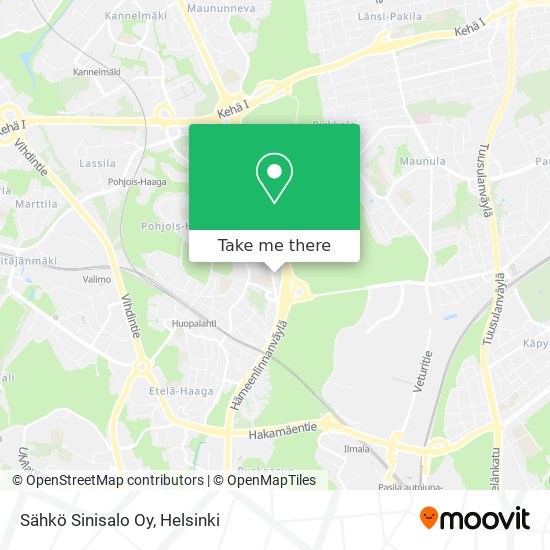 Sähkö Sinisalo Oy map