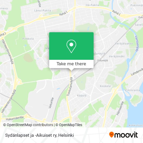 Sydänlapset ja -Aikuiset ry map