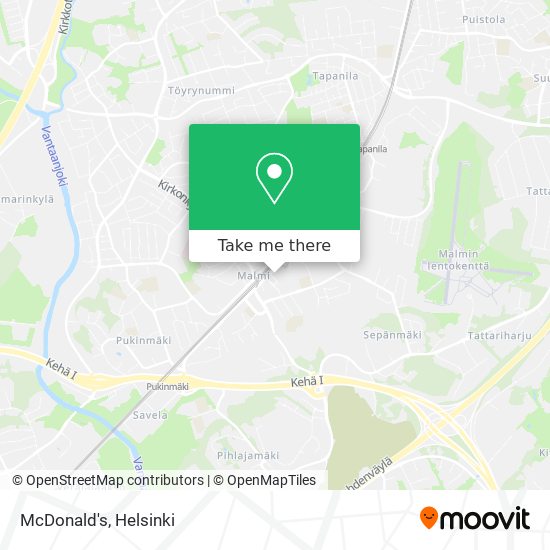 McDonald's map