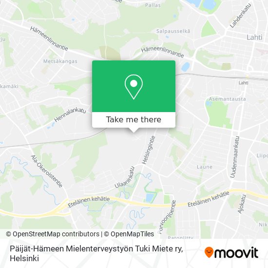 Päijät-Hämeen Mielenterveystyön Tuki Miete ry map