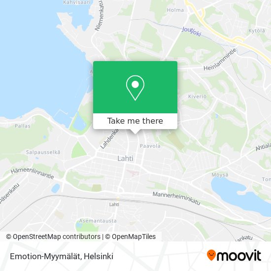 Emotion-Myymälät map