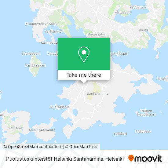 Puolustuskiinteistöt Helsinki Santahamina map