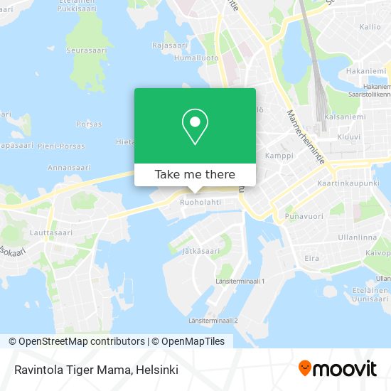 Ravintola Tiger Mama map