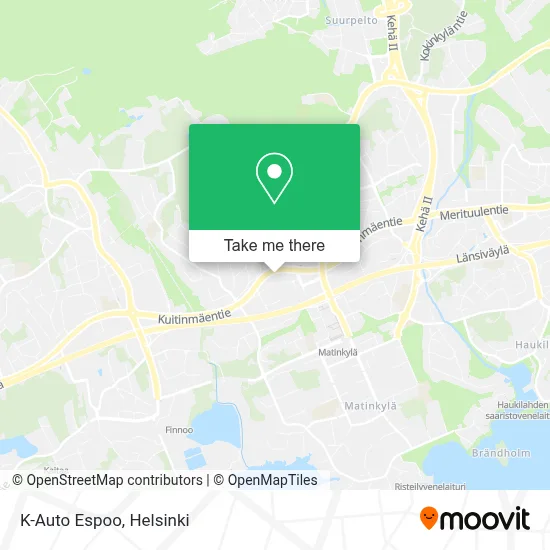 K-Auto Espoo map
