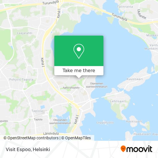 Visit Espoo map