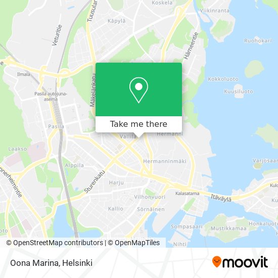 Oona Marina map