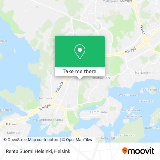 Renta Suomi Helsinki map