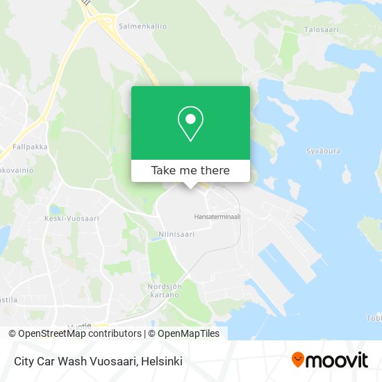 City Car Wash Vuosaari map