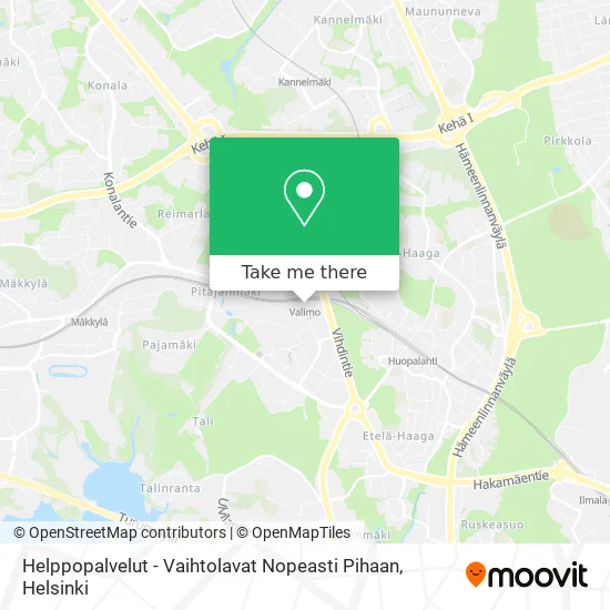 Helppopalvelut - Vaihtolavat Nopeasti Pihaan map