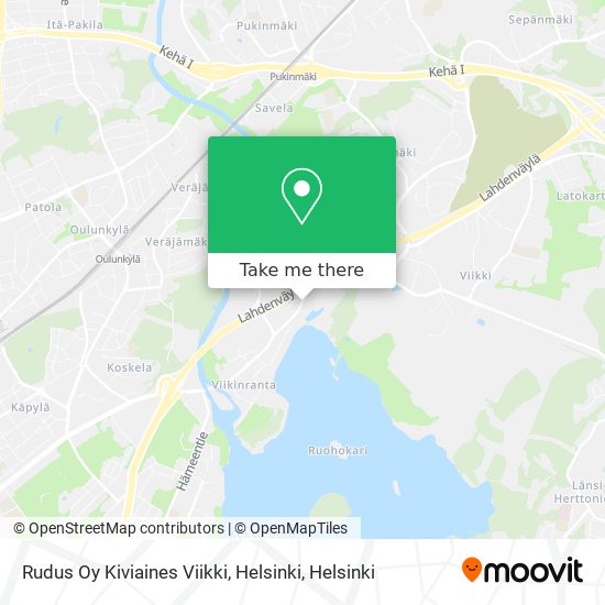 Rudus Oy Kiviaines Viikki, Helsinki map