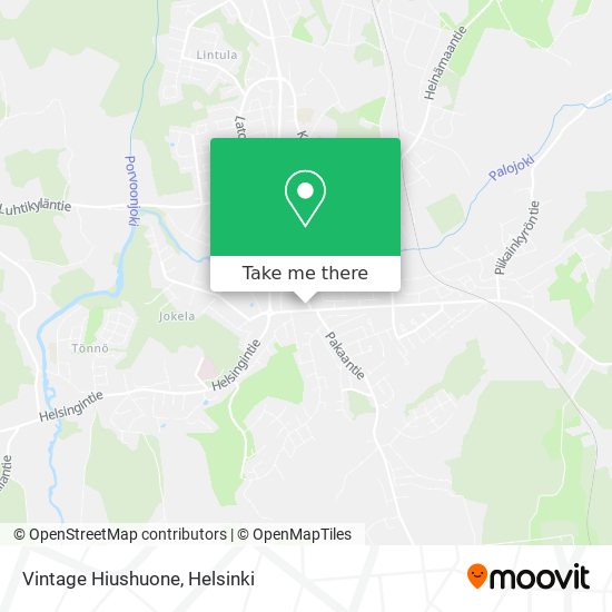 Vintage Hiushuone map
