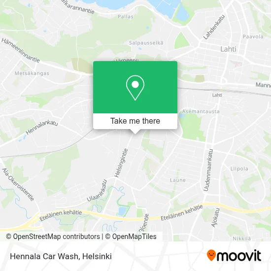 Hennala Car Wash map
