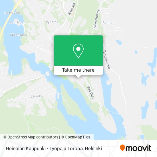 Heinolan Kaupunki - Työpaja Torppa map