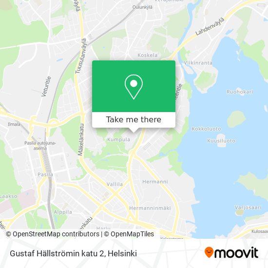 Gustaf Hällströmin katu 2 map