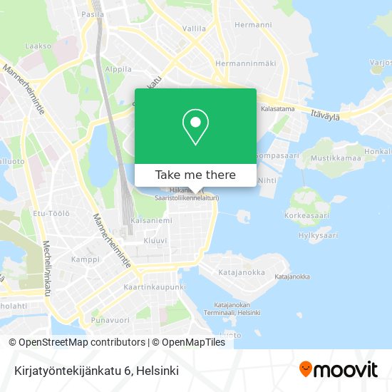 Kirjatyöntekijänkatu 6 map