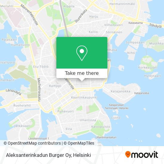 Aleksanterinkadun Burger Oy map