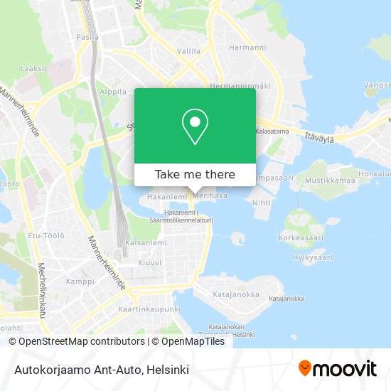 Autokorjaamo Ant-Auto map
