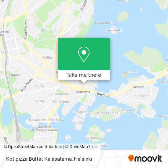Kotipizza Buffet Kalasatama map