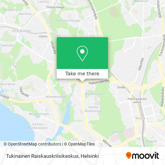 Tukinainen Raiskauskriisikeskus map