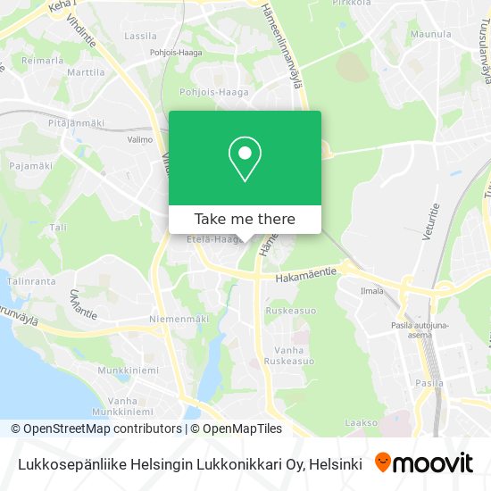 Lukkosepänliike Helsingin Lukkonikkari Oy map
