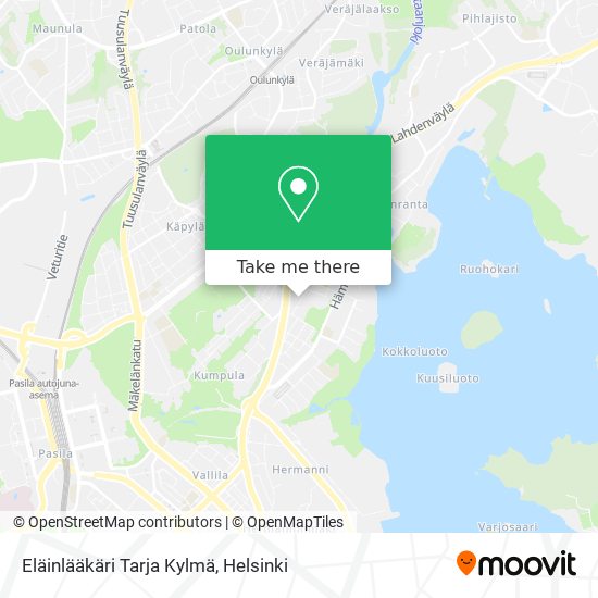Eläinlääkäri Tarja Kylmä map