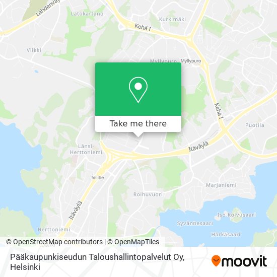 Pääkaupunkiseudun Taloushallintopalvelut Oy map