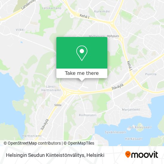 Helsingin Seudun Kiinteistönvälitys map