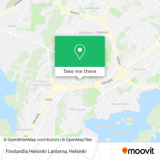 Finnlandia Helsinki Lanterna map