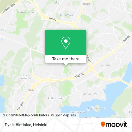 Pysäköintialue map