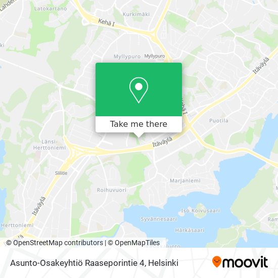 Asunto-Osakeyhtiö Raaseporintie 4 map