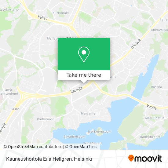 Kauneushoitola Eila Hellgren map