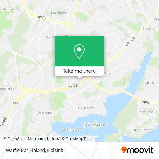 Waffle Bar Finland map