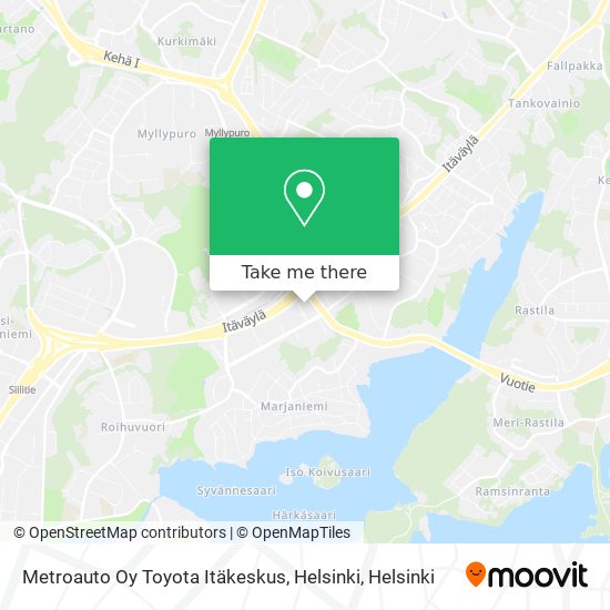 Metroauto Oy Toyota Itäkeskus, Helsinki map